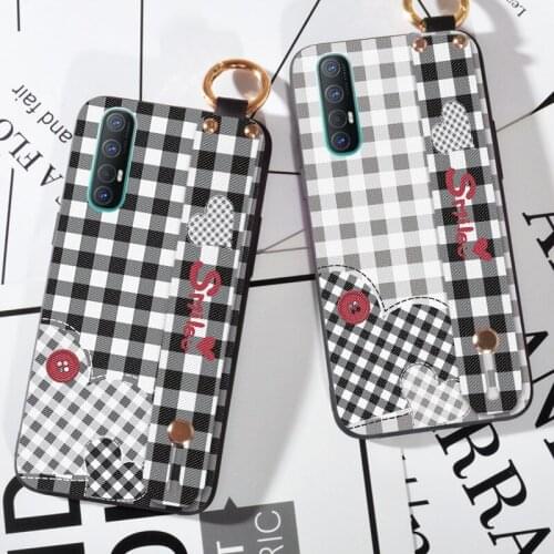 Couple Love Wristband Strap Case For OPPO Reno 4 SE 3 5 Pro Plus 10X ZOOM Back Cover Coque For Reno Ace 2 Z
