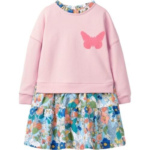 Girls Dresses Long Sleeve Baby Girls Winter Dresses Kids Cotton Clothing Casual Dresses for 1-8 Years Children