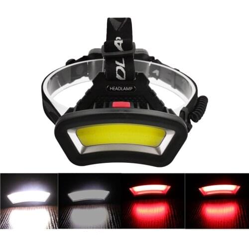 Cob Strong Floodlight Headlight Usb Charging Waterproof Led Power Indicator Headlight Outdoor Maintenance Night Fishing Riding