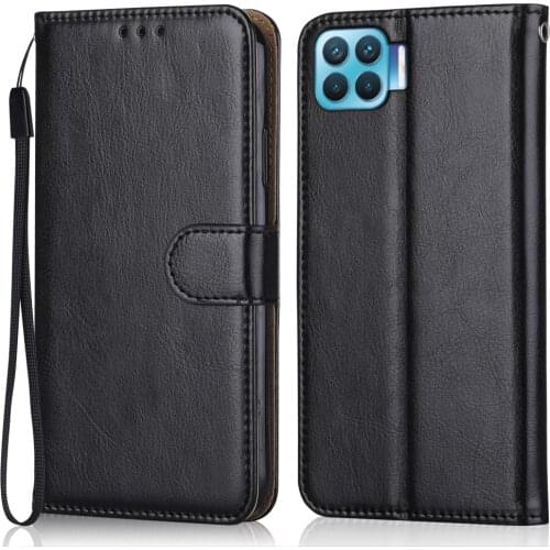 Folio Luxury Leather Case for On OPPO A93 4G Wallet Stand Flip Case Phone Bag with Strap