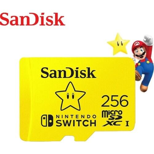 SanDisk Newest 256GB Micro SD Card U3 128GB Flash Card 64GB Memory Card 4K Ultra HD TF Card Original For Nintendo Switch