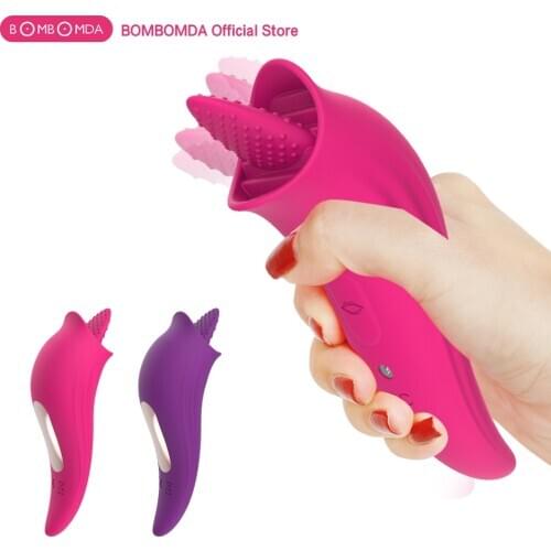 Clit Licking Vibrator Blowjob Tongue Vibrating Nipple Massage Oral Sex Clitoris Stimulator Vagina Orgasm Sex Toy for Women
