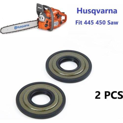 2pcs/lot Crankshaft Oil Seal Sealing Ring Cover For Husqvarna 445 445E 450 450E Craftsman 358382000 Chainsaw Part #544013801
