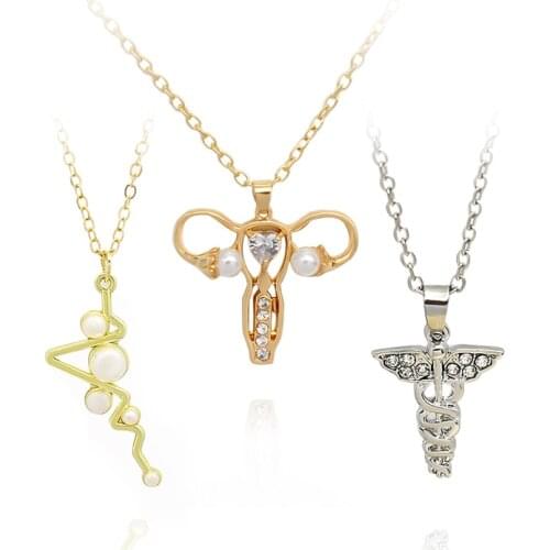 Female Stereo Uterus Necklace Implying That It Is Everyone Responsibility To Love Women Unique Jewelry Gift For Doctor