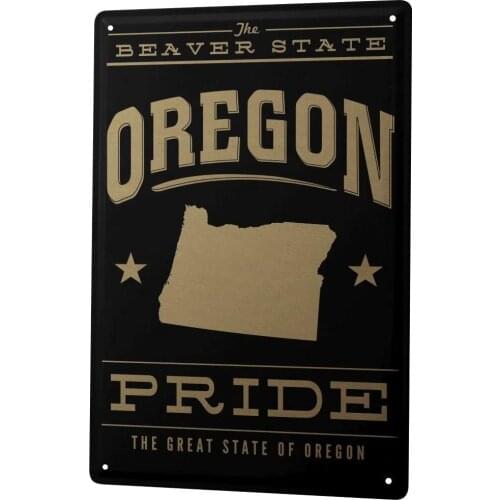 SINCE 2004 Tin Sign Metal Plate Decorative Sign Home Decor Plaques World Trip Oregon Pride