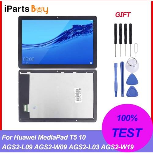 IPartsBuy for Huawei MediaPad T5 10 AGS2-L09 AGS2-W09 AGS2-L03 AGS2-W19 LCD Screen and Digitizer Full Assembly