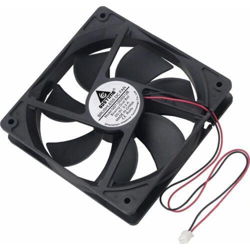 Gdstime 1 Piece 120mm*120mm*25mm DC 5V Dual Ball PC Case Cooling Fan 120mm x 25mm 12cm 2Pin Cooler 12025 0.2A