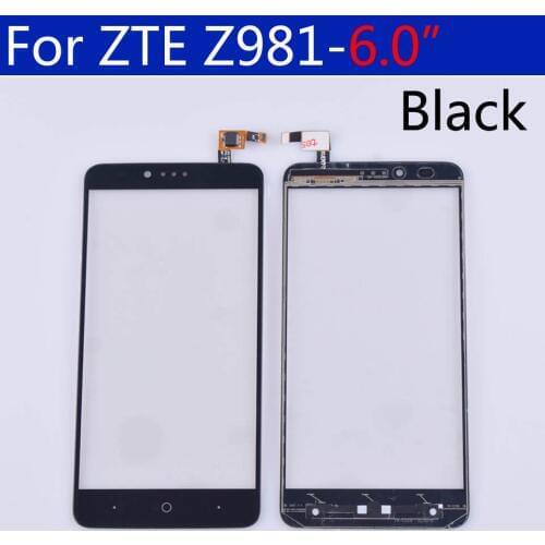 10Pcs\lot Touchscreen For ZTE ZMax Pro Z981 Touch Screen Panel Digitizer Sensor Front Glass Outer Replacement 6.0 inch