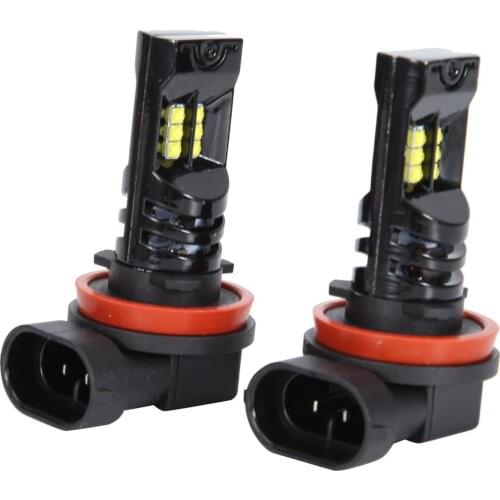 2Pcs 12LED Super Bright Car LED Fog Light Bulb DRL Daytime Headlight Bulbs for H11