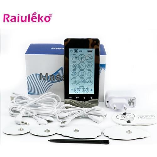 2 in1 Double Value Smart TENS Unit Electronic Pulse Massager 12 Mode Electrotherapy Device pulse EMS Muscle Stimulator Massager