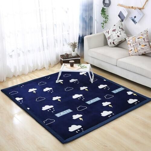 200*300cm coral velvet cartoon tatami baby carpet bedroom livingroom rugs children playmat large tapete customized 2CM Thick