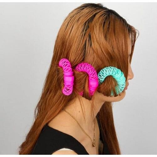 6Pcs/8pcs New Magic Hair Donuts Hair Styling Roller Hairdress Magic Bendy Curler Spiral Curls DIY Tool for Woman Hair Accessorie