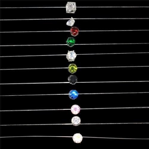 78MM Diamond Necklace Women Fashion Temperament Charm All-Match Zircon Pendant Necklace Clavicle Chain Party Jewelry Cheap Gifts