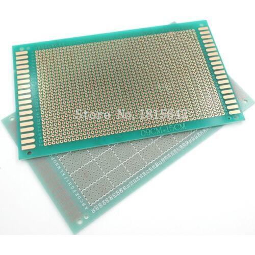 9*15 cm Single Side PCB Prototype Universal Experiment Printed Circuit Board Epoxy Glass Fiber Green 9X15cm