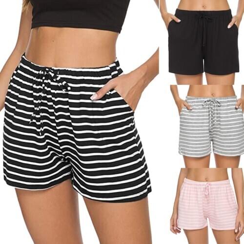 @ Women Pure Color Shorts Casual Short Pants Women Pajama Shorts Soprt Pants Lounge Mid-waist Sleepwear Shorts Pajama Bottoms