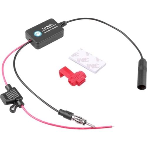 Top Selling DC 12V Car Radio FM Antenna 88-108MHz 25dB Signal Amplifier Booster FM Amplifier For Marine Car Vehicle Boat 330mm