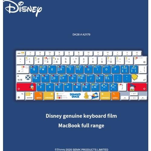 Disney ESPL Laptop Keyboard Cover For Mac Book Air 13 Pro 13 Inch A2337 A2338 US Color Silicon Keyboard Protective Film