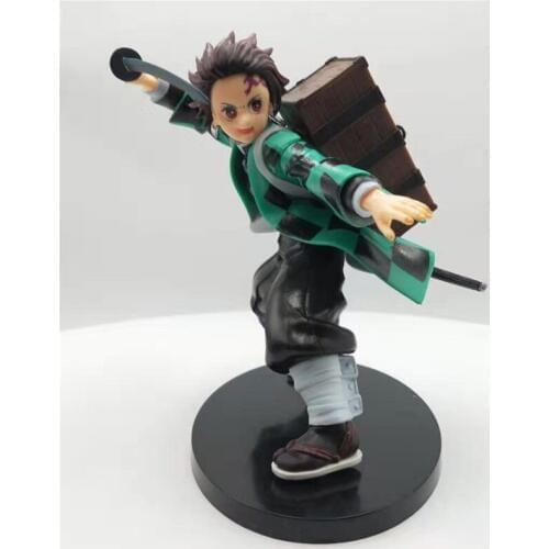 Demon Slayer Kamado Tanjirou Kimetsu no Yaiba PVC Anime Figures Toys Collection model Ornaments Birthday Christmas gift for kids