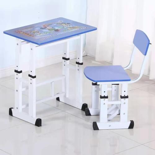 Desk childrens learning and writing desk primary school students' bookcase desk bookshelf chair combination set can be lifted