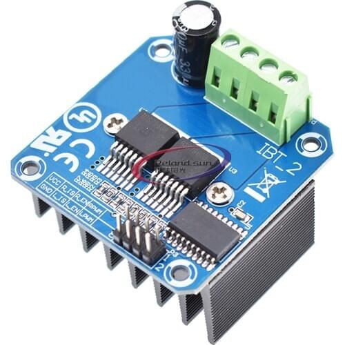 Double BTS7960 43A H-bridge High-power Motor Driver module/ diy smart car Current diagnostic