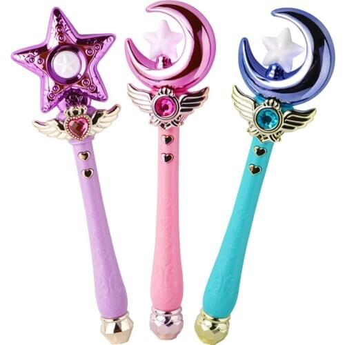 Electric Flashing Sounding Magic Stick Girls Toy Funny Beautiful Queen Princess Magician Music Magic Wand Pretend Play Kids Toy