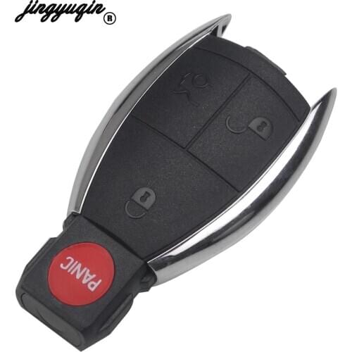 Jingyuqin 10pcs/Lot for Benz 3 Button No Chip Auto Key Cover Case New style Remote Car Key Shell Flip Fob