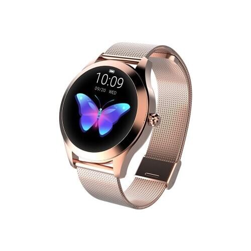 Fashion Smart Watch Women Gold Lovely Bracelet Heart Rate Monitor Sleep Monitor Smartwatch IP68 Waterproof for IOS Android