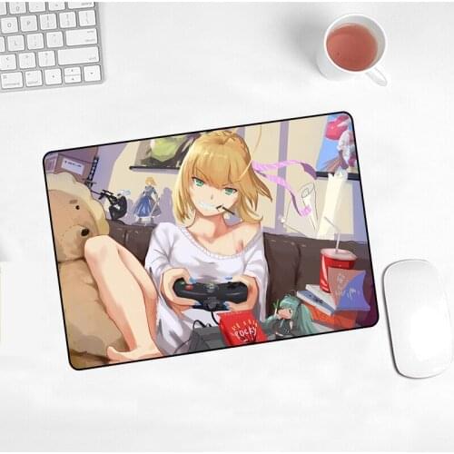 Cartoon Girl New Hot Sell MousePad Anime Kawaii Lovely Anti-slip Office Decoration Desk Mat Keyboard Pad Skipoem