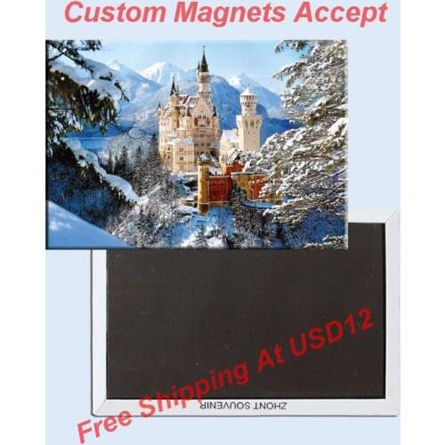Neuschwanstein Castle, Germany tourist souvenirs,magnetic fridge magnets, Creative refrigerator Travel souvenirs Gifts