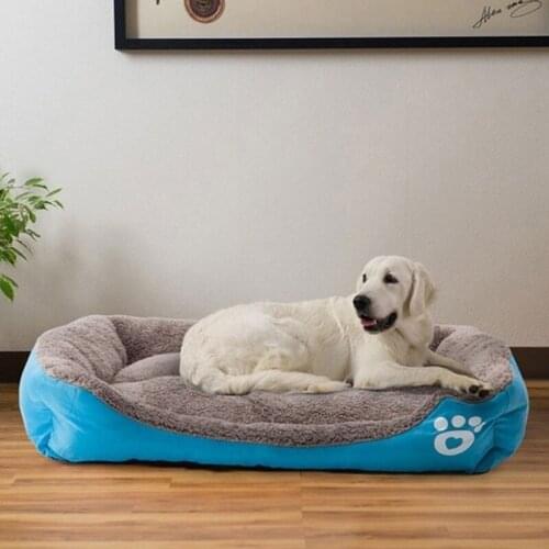New Dog Bed for Small Medium Kennel Things for Dogs Cushion Accessories Cat Sofa Bed Pet Products Fleece Warm Cushion Fluffy Mat