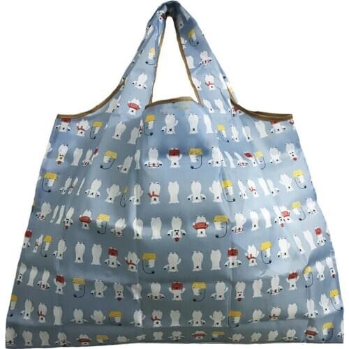 New Fashion Reusable Foldable Shopping Bag Handbag Top Tote Shoulder Foldaway Storage Travel