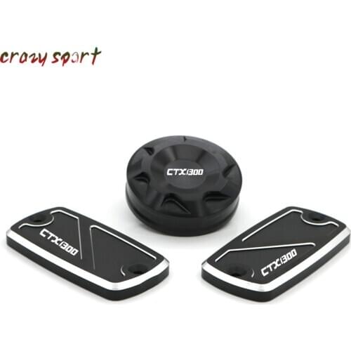 Front Rear Brake Clutch Fluid Reservoir Cover Cap For HONDA CTX1300 CTX 1300 2014-2017 2016 Motorcycle Accessories With Logo