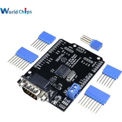 1Set MCP2515 Can Bus Shield Board SPI Interface 9 Pins Standard Sub-D Connector Expansion Module DC 5-12V For Arduino Seeeduino