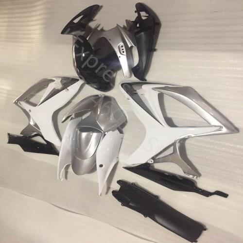 Custom Fairing For GSXR600 750 06-07 GSXR 750 06 07 GSXR 600 R750 K6 2006-2007 2006 2007 for Suzuki black white black Fairing