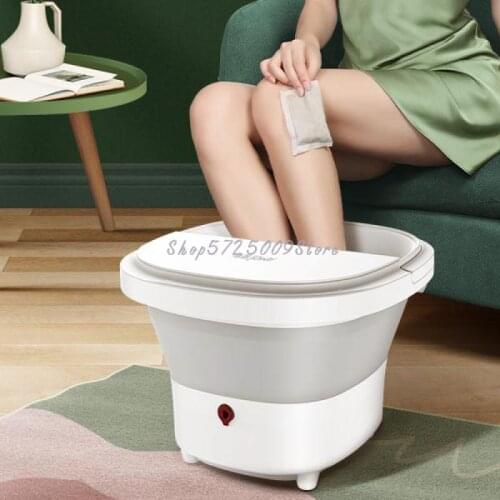 Foldable Foot Soaking Bucket Full Automatic Heating Constant Temperature Foot Wash Basin Electric Massage Multifunctional