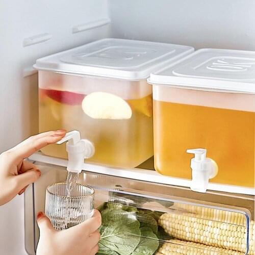 5L Water Jug With Faucet Cold Water Bottle Kettle TeaPot Lemon Juice Jug Kitchen Drinkware Container Heat Resistant Pitcher