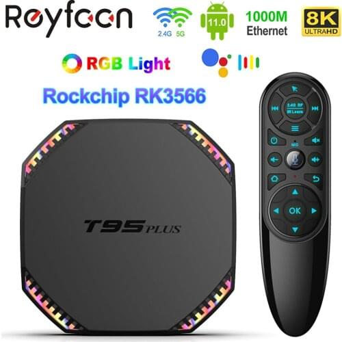 T95 Plus Smart TV Box Android 11 8GB RAM 64GB Rockchip RK3566 Support 4K Wifi 1000M 4GB 32GB Media Player T95Plus Set top Box