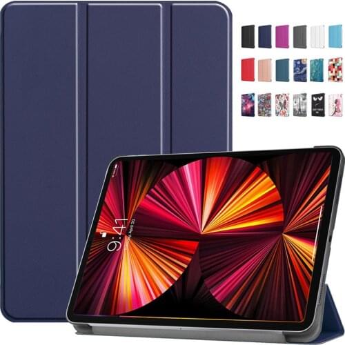 Smart Cover for iPad Pro 2021 Case 11 inch PU Leather Folding Stand Magnetic Shell for iPad Pro 11 Case 2021 2020 2018 Kids