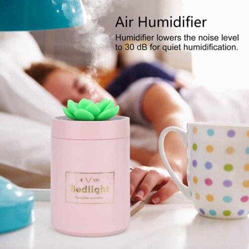 340ML Air Humidifier USB Desk Air Humidifier Aroma Essential Oil Air Diffuser with Night light for Home Office Car