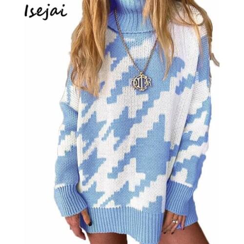 2021 Turtleneck Knitting Womens Sweater Oversized Soft Long Sleeve Autumn Winter Jumper Pullover Femlae