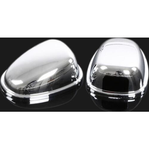 Foal Burning ABS Chrome Car Water Spray Wiper Nozzle Cover Sequins Stickers for Peugeot 2008 2014 2015 2016 2017 Accessories