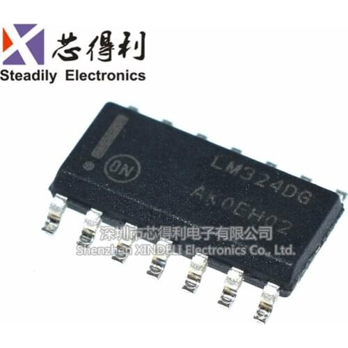 10pcs/lot Brand New & Original on Lm324dr2g Lm324dg Four-Way Operaonal Amplifier Scker Sop-14
