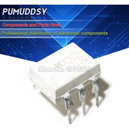 10PCS MOC3022 light coupling into DIP6 optoisolator photoelectric coupling IC