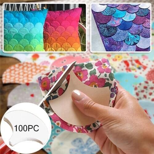 100pcs Flower Paper Quilting Template Paper Piecing Patchwork Craft Paper Mold For DIY Sewing Quilting DIY Patchwork Tools J60
