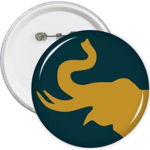 Ancient Egypt Elephant Abstract Modern City Sacrifice Pyramid Sphinx Camel Round Pins Badge Button Clothing Decoration 5pcs