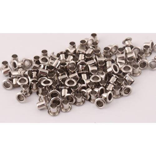 500pcs/lot silver Color 5mm outer metal Eyelets Grommets for Shoes bag garment backpack accessories