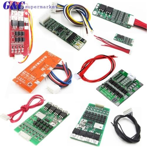 2S/3S/5S/7S Battery BMS Packs PCB Protection Board Balance Integrated Circuits Electronic Module