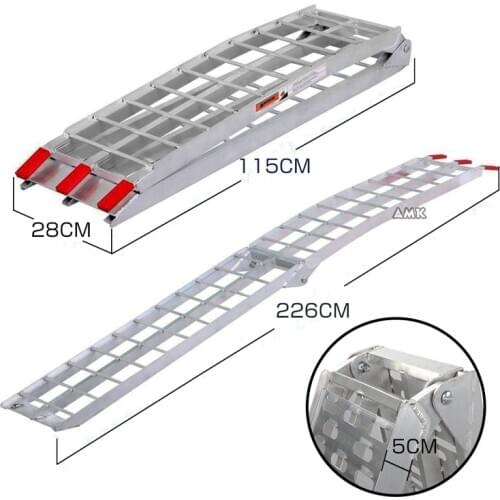 Get On Car Artifact Motorcycle Aluminum Alloy Ramp Boarding Bridge Ramp Unloading Platform Artifact 340kg