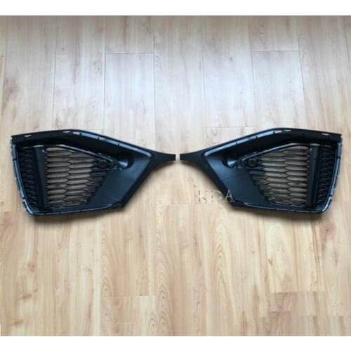 Auto Left Right Side Front Bumper Fog Light Grille Grill Cover Replacement For Audi Q8