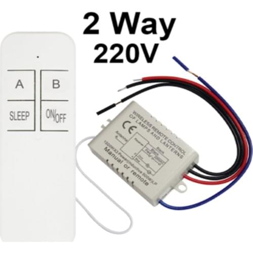QIACHIP Wireless Remote Control Light Switch 220V Receiver Transmitter ON/OFF Digital 1/2/3 way Wall Remote Control Switch Lamp